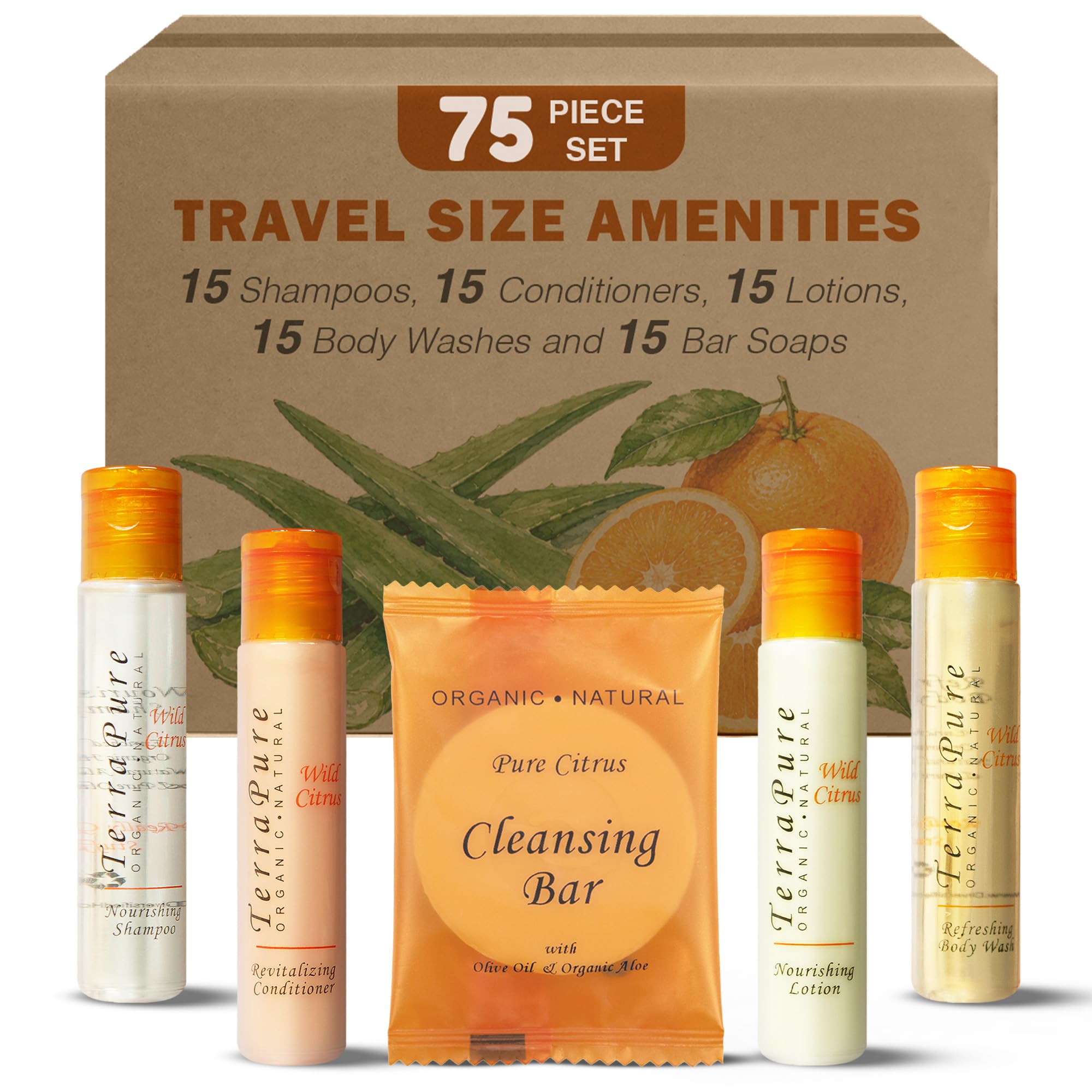 Amazon.com : Terra Pure Wild Citrus Hotel Toiletries Amenity Set